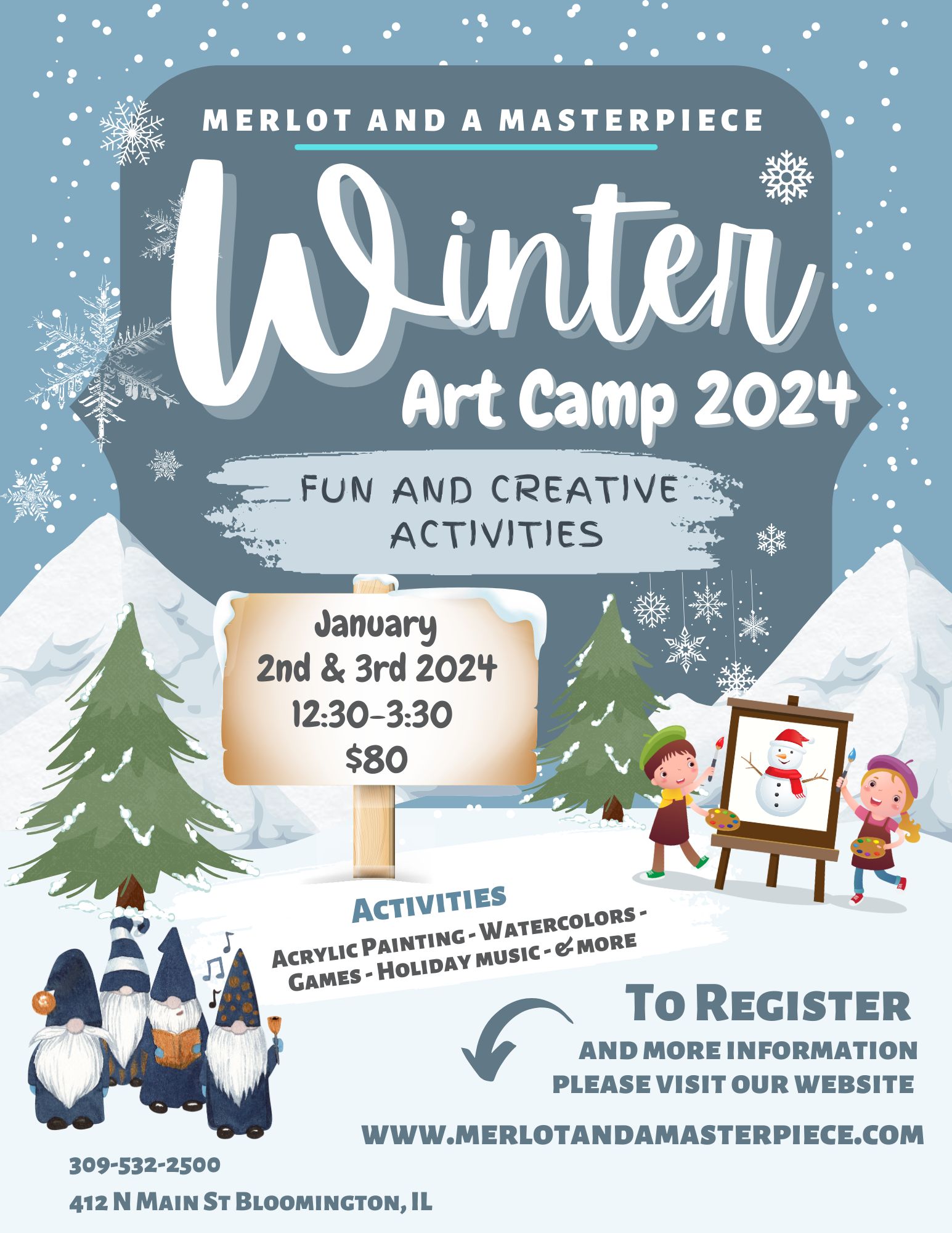 Winter Kids Art Camp 2023-24